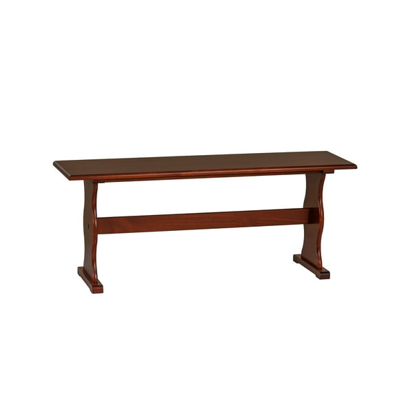 Linon Varden Farmhouse Dining Bench, Walnut