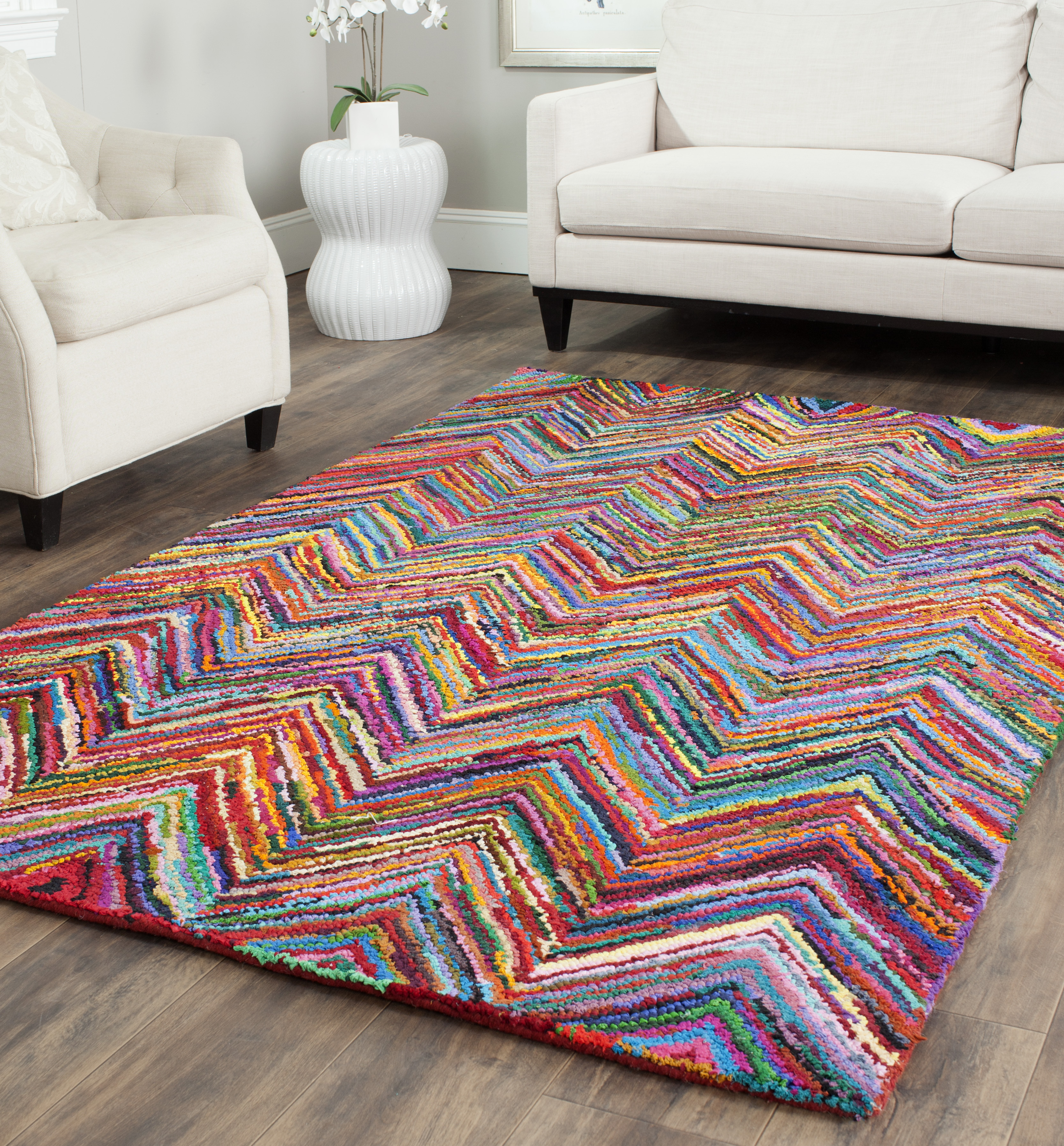 Safavieh Nantucket Akilah Zigzag Stipes Area Rug or Runner