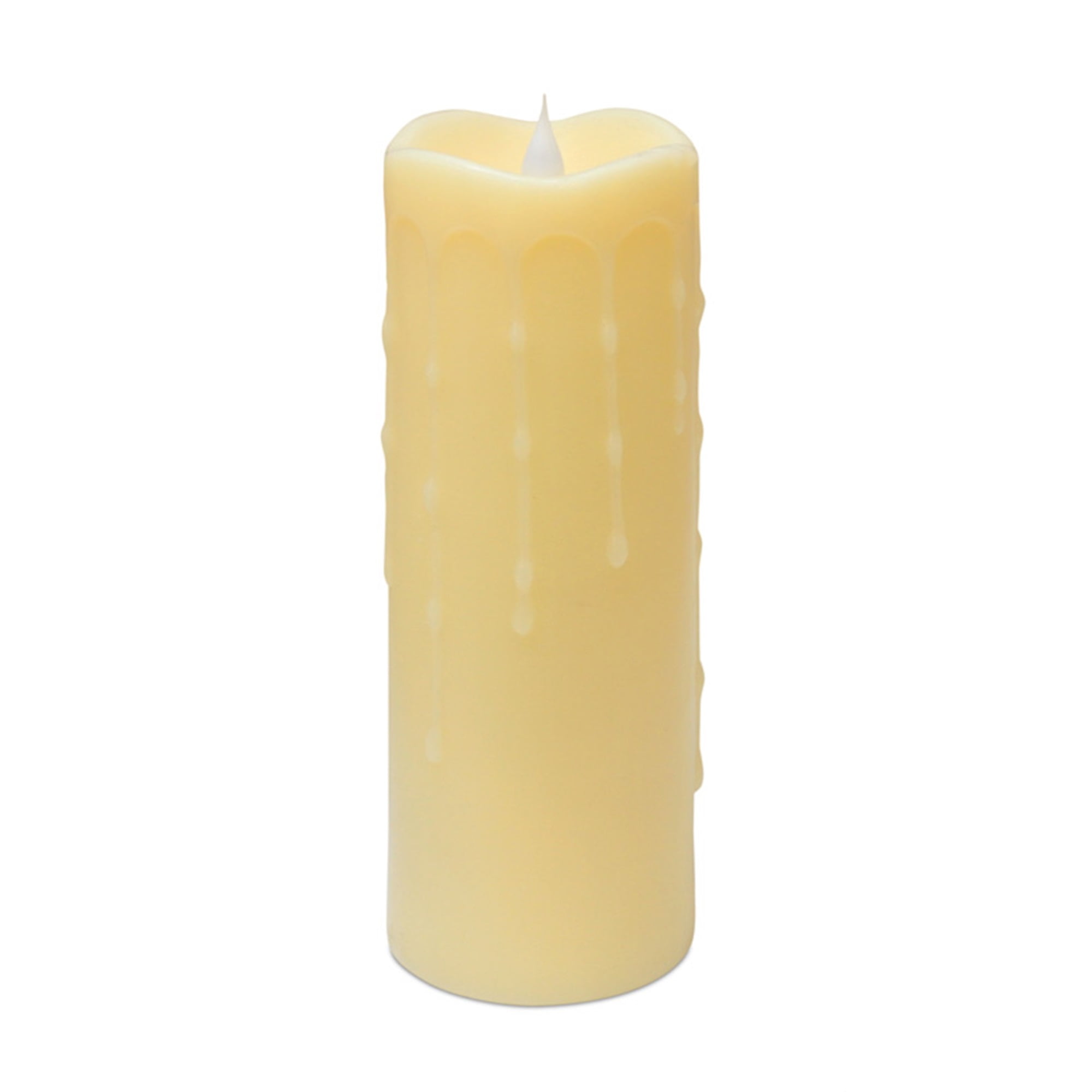 Simplux LED Dripping Candle w/Moving Flame (Set of 2) 3"D x 9"H