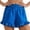 Blue, variant on Under Skirt Shorts Womens Ruffle Shorts Smocked High Waist Cute Floral Lace Eyelet Casual Summer Beach Boho Shorts Purple L