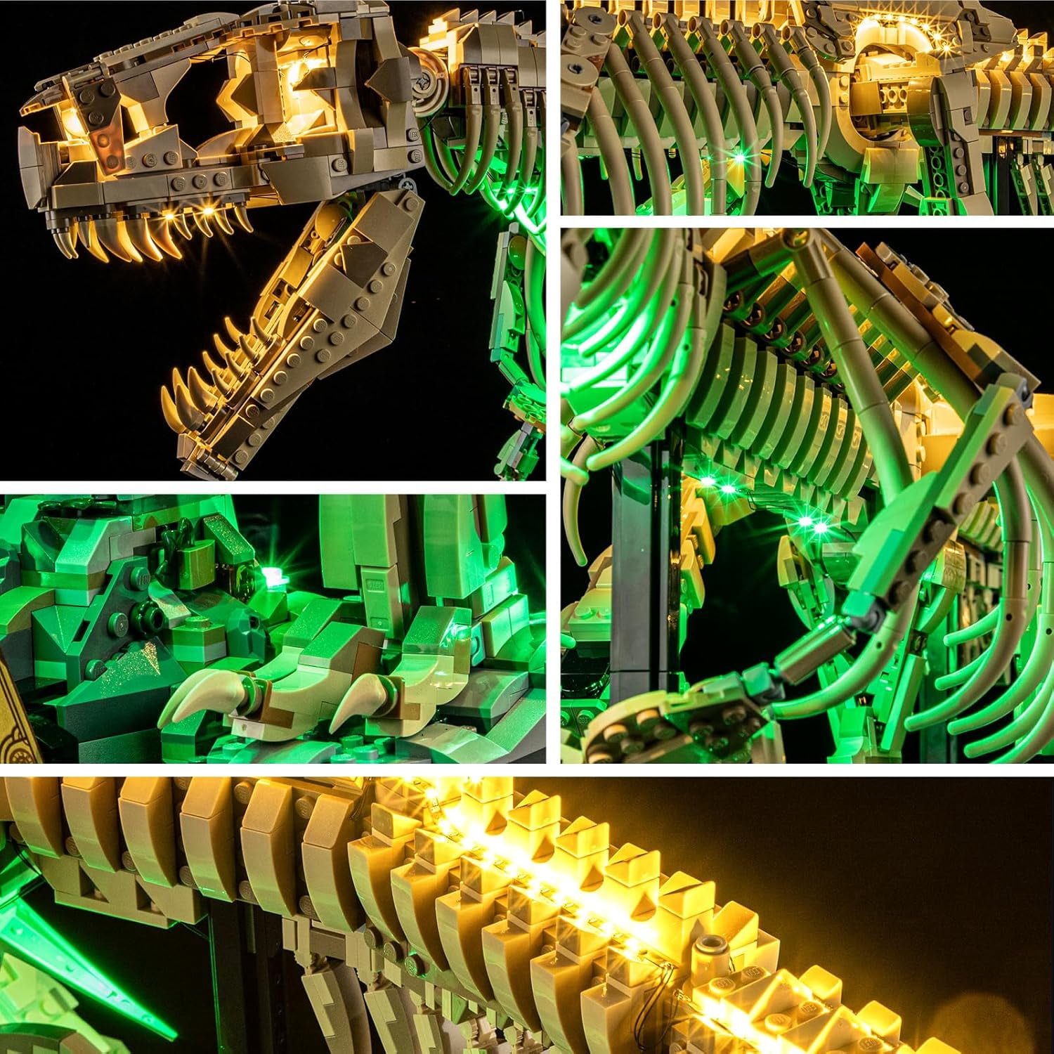 LED Light for 76968 Jurassic World Dinosaur Fossils: Tyrannosaurus rex Building Blocks Model (Building Set NOT Included)