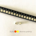 thumbnail image 4 of 500PCS 3528 Amber+Yellow PLCC-4 Reverse Pole ,617Nm+587Nm , 50MA 2V 0.1W Bicolor SMD LED Lamps Light Beads LAYT67B, 4 of 5