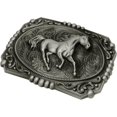thumbnail image 3 of Moranse Religion Cross Cowboy Kneeling Prayer And Horse Design Belt Buckles, 3 of 6