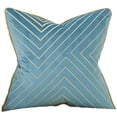 thumbnail image 1 of Dinheiro Funda de cojín de Terciopelo con Bordado de líneas geométricas a Rayas Doradas de 18 x 18 Pulgadas, Funda de Almohada Moderna de Lujo, Almohada Decorativa para sofá, Sala de Estar,, 1 of 8