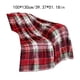 thumbnail image 3 of Manta de peluche para mantas de Navidad | Manta de forro polar cálida y suave roja 51"x39" | Decoración acogedora para sofá cama todo año | Poliéster ligero, lavable a máquina, acento para casas, 3 of 9