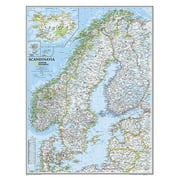 National Geographic Reference Map: National Geographic Scandinavia Wall Map - Classic (23.5 X 30.25 In) (Other)