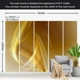thumbnail image 4 of Tiptophomedecor Abstract Wallpaper Wall Mural - Gold Fractal Background, 4 of 7