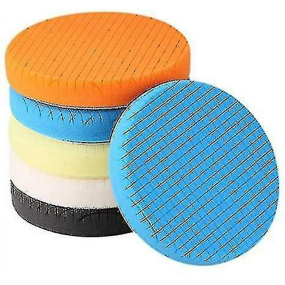 Polishing Pad, 5 Pieces 180mm/7 Inch Polishing Sponge Polishing Kit For Car Polisher Buffer Pad/for Ro/da Dual Action Polisher Buffing