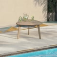 thumbnail image 2 of New Classic Furniture Radius Wood Patio End Table in Natural, 2 of 5