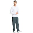 thumbnail image 6 of Tyhengta Mens Pants Athletic Open Bottom Running Pants Mesh Mens Sweatpants with Pockets Grey/Black 2XL, 6 of 7