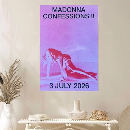 Madonna Confessions II Tour July 3 2026 Concert Poster Size 24''x36'' GoldenGate JSC