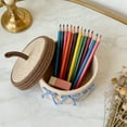 thumbnail image 4 of UUHYTG Rope Cake Shaped Storage Basket with Lid, Decorative Organizer for Toys Keys and Small Items in Bedroom Nursery or Living Room, Soft Flexible Space-Saving Storage, 4 of 6