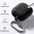 thumbnail image 4 of Funda dGeGe Leopard grabada para AirPods 4, color negro, 4 of 7