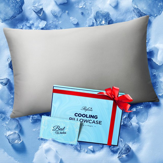 Funda de almohada refrescante Rifens Ice Cooling que permanece fría toda la noche