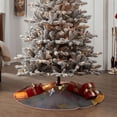 thumbnail image 3 of Lsque Pikmin Print Christmas Tree Skirt with Ties and Velcro,Xmas Holiday Decorations, Adjustable Tree Skirt-36", 3 of 6