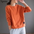 thumbnail image 2 of Sudaderas con capucha para mujer, sudaderas con cuello redondo, otoño invierno, holgadas, suaves, a la moda, para uso diario, nuevas, informales, estilo coreano, sudadera holgada para mujer, 2 of 4