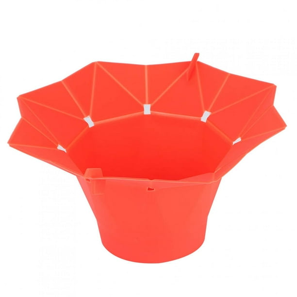 Recipiente plegable para palomitas de maíz en horno microondas, de silicona, para hacer palomitas de maíz en casa, herramienta de cocina, color rojo
