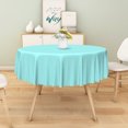 thumbnail image 5 of Tchckioa Tiffany Blue Tablecloth,Stain Proof Table Cloth Cover for Kitchen Party Decor,70 Inch,Round, 5 of 6