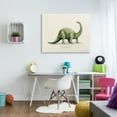 thumbnail image 3 of Stupell Green Brontosaurus Dinosaur Pronunciation Animals & Insects Painting Gallery Wrapped Canvas Print Wall Art, 3 of 5
