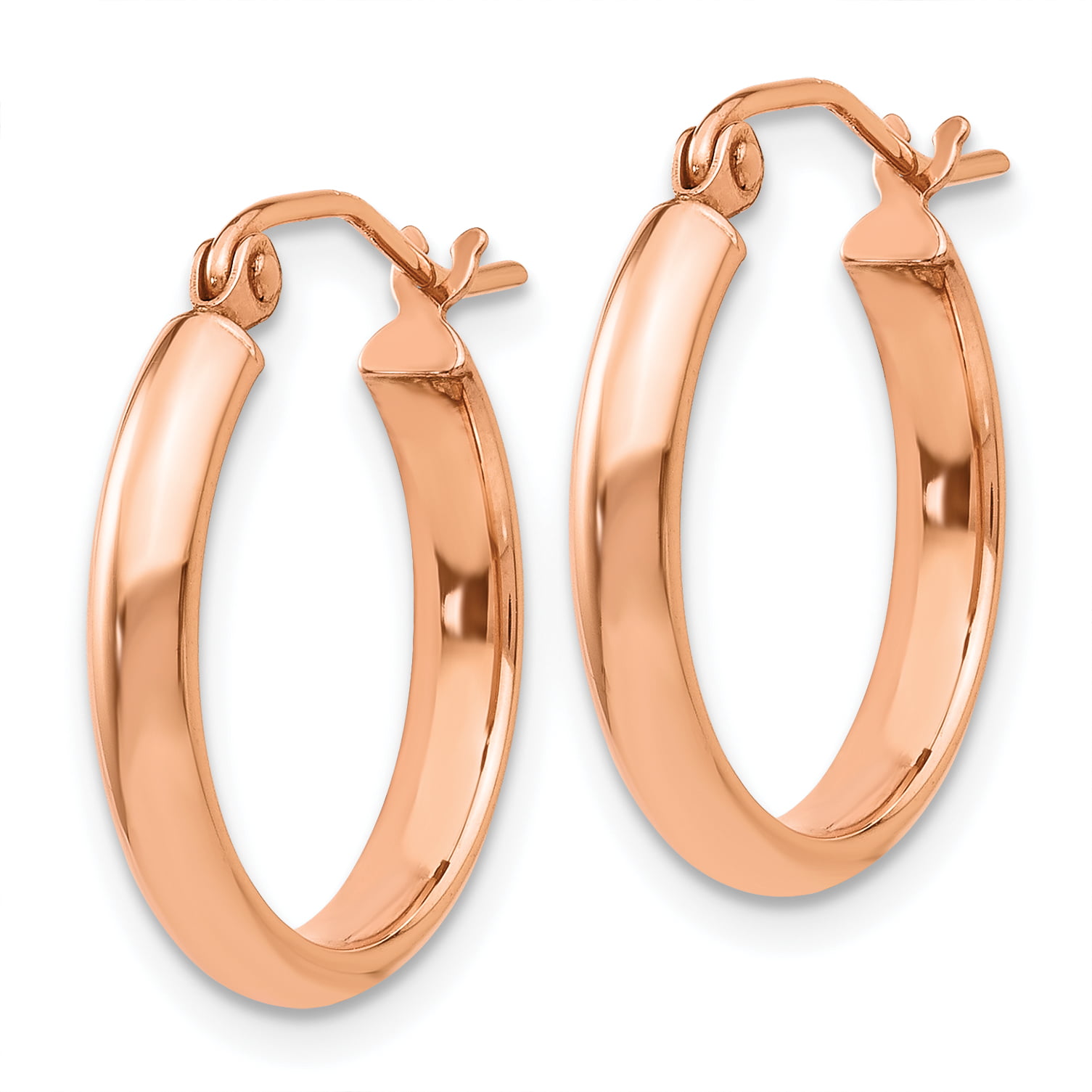 14K Rose Gold Hoop Earrings | Walmart Canada