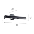 thumbnail image 7 of 52650BK Kichler Lighting Midi - 26W 2 LED Picture Light In Traditional Style-5 Inches Tall and 18 Inches Wide-Black Finish, 7 of 7