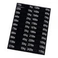 thumbnail image 1 of Etiquetas para pilas de pesas,Etiqueta adhesiva de etiquetas de pila de pesas para equipos de gimnasio,Vinilo decorativo números blancos sobre fondo negro,Etiqueta de peso del equipo, 1 of 8