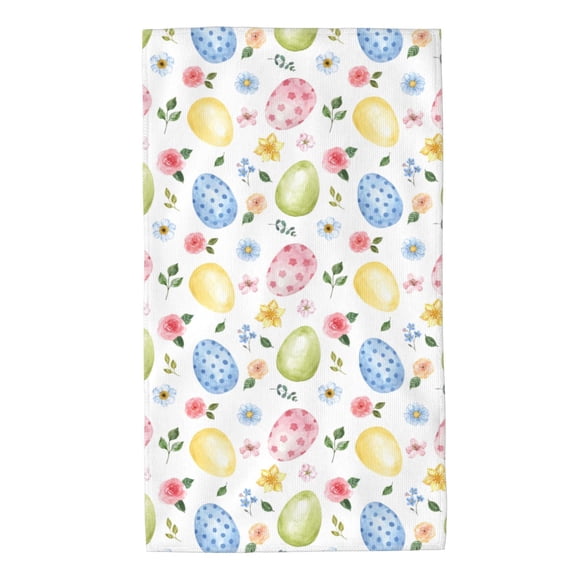 Balery Easter Egg3 Toalla de Microfibra Premium con Estampado – 27.5x16 pulgadas, Alta Absorción, Suave y Aterciopelada, Secado Rápido