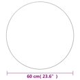 thumbnail image 4 of vidaXL Miroir Mural 60 cm Rond en Verre, 4 of 4