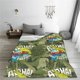 thumbnail image 5 of Balery Surfing Dinosaur Manta de Felpa Suave y Acogedora – Cobija de Franela Aterciopelada para Cama, Lavable y Cálida para Sofá, Mascotas, Transpirable-50"x40", 5 of 7
