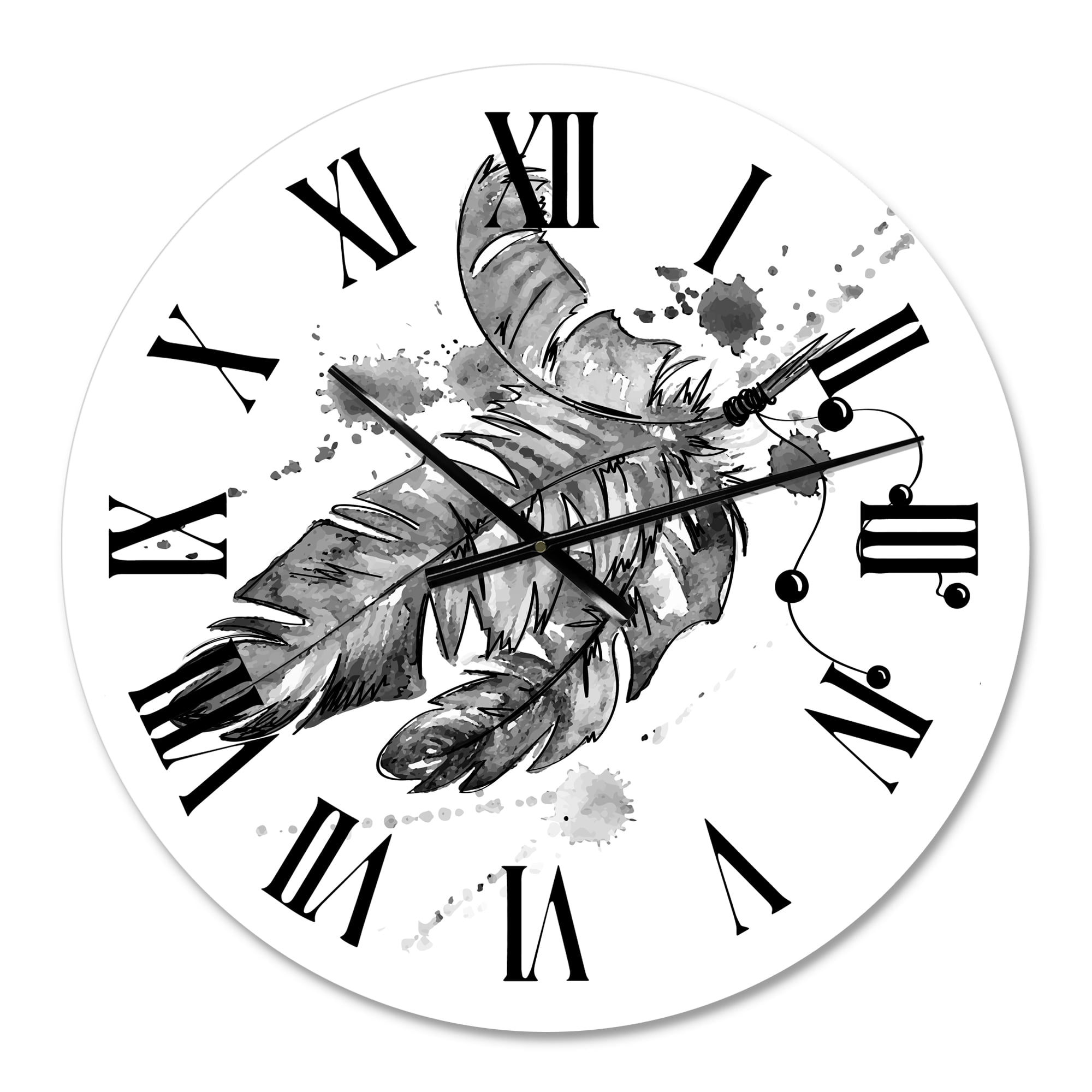 Designart 1 in Quartz Traditional Wall Clock
