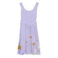 thumbnail image 4 of Ruyang Girls Hawaiian Vacation Dresses Star Print Swing Sleeveless Tank Sundress Summer Stretchy Beach A-Line Maxi Dresses, 4 of 4