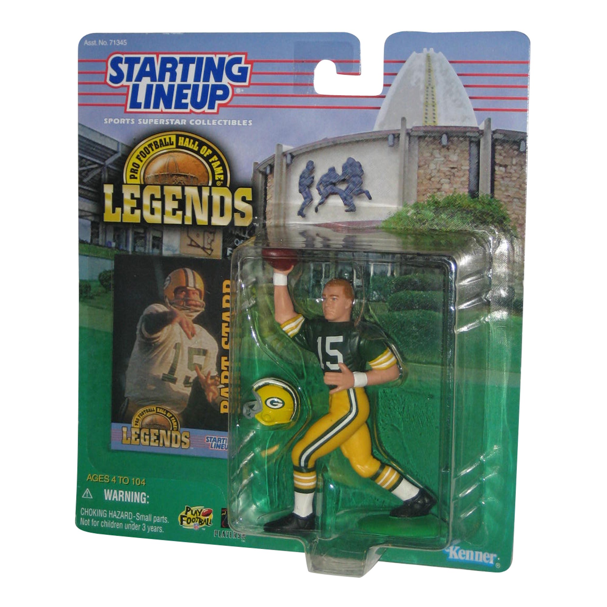 NFL Football Starting Lineup Bart Starr Hall of Fame Legends Figure