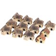 thumbnail image 1 of 12 Pcs Mini House Shaped Ornaments Resin House Model Micro Landscaping Decor, 1 of 4
