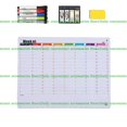 thumbnail image 3 of Magnetic Fridge Organizer Board for Calendar, Memo, and Grocery List - White, 3 of 9