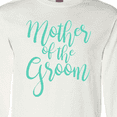 thumbnail image 4 of Inktastic Wedding Mother of the Groom in Teal Long Sleeve T-Shirt, 4 of 5