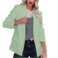 thumbnail image 2 of Abomasnow Womens Slim Fit Long Sleeve Blazers Casual Open Front Lapel Work Office Blazer Jacket with Decorative Pockets, 2 of 7