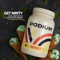 thumbnail image 3 of Podium Nutrition, Whey Protein Powder, Mint Chocolate Chip, 25 Servings, 25g of Whey Protein Per Serving, Gluten Free, Soy Free, 3 of 8