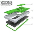 thumbnail image 4 of FITO For Samsung Galaxy S22 Ultra Case, Full-Body Phone Case with Kickstand (Green), 4 of 8