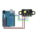 thumbnail image 2 of 5X -AS7341 Visible Espectrómetro de Color Infrarrojo Sensor de Temperatura de Color Iluminancia Detección de Medición de Color B, 2 of 3