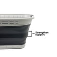 thumbnail image 5 of SAMMART 42L (11 Gallons) Collapsible Plastic Laundry Basket - Foldable Pop Up Storage Container/Organizer - Portable Washing Tub - Space Saving Hamper/Basket, 5 of 7