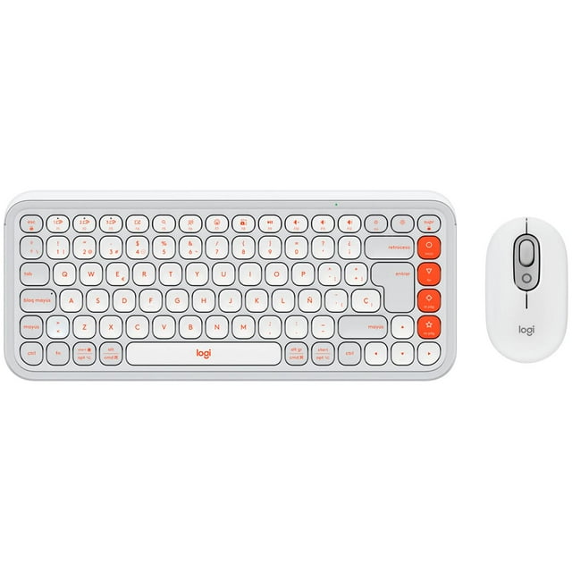 Kit de Teclado y Mouse LOGITECH POP Icon Combo Bluetooth 4000DPI Español
