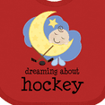 thumbnail image 4 of Inktastic Dreaming About Hockey Boys or Girls Baby Bib, 4 of 4