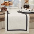 thumbnail image 3 of Saro Lifestyle Grosgrain Accent Table Runner, 3 of 3