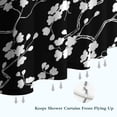 thumbnail image 6 of Pioneer Flower Floral Print Pattern Shower Curtain 36"x72" ,Bathroom Decorative Shower Curtains Set with 12 Hooks,Modern Waterproof Washable Shower Curtain, 6 of 6