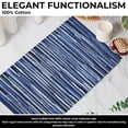 thumbnail image 4 of Bedding Craft Hand Made Woven Tonal Chindi Rugs 24x36 - Inch Rectangle Area Rugs, Reversible Farmhouse Area Rugs, Braided Chindi Cotton Area Rugs - Blue Multi, 4 of 11