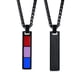 thumbnail image 1 of Joyería Colgante Rectangular Collar de Acero Inoxidable Acero Titanio Accesorios Gotero, 1 of 4