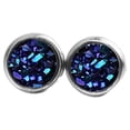 thumbnail image 2 of yingyy 1 Paire de Boucles d'Oreilles Rondes Bijoux Incrustés de Strass Légers pour Fête d'Anniversaire Bleu Foncé 1Set, 2 of 6