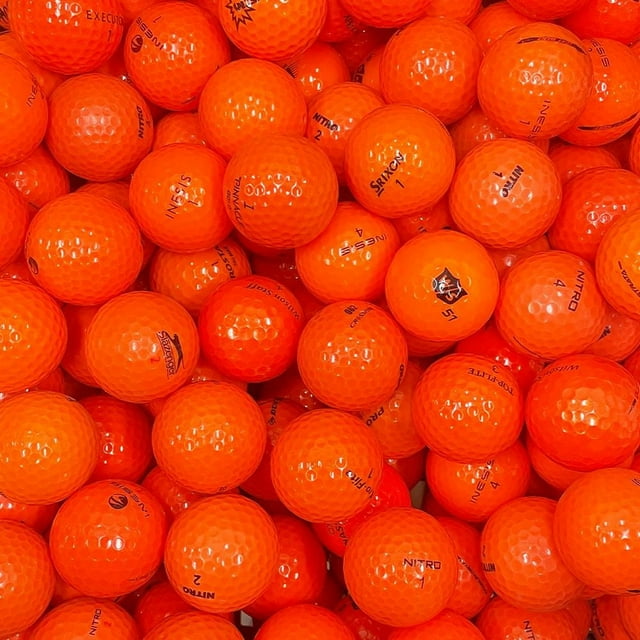 Mulligan - 72 Mix 5A/4A Recycled Used Golf Balls, Orange