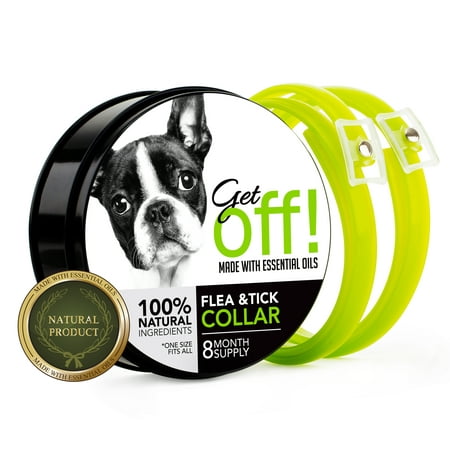 Get Off Natural Flea And Tick Prevention Collar For Dogs (8 Months) Flea Collar With Essential