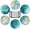 Blue, variant on SUSWIM Drink Coasters with Holder, Absorbent Coaster Sets of 6, Marble Style Ceramic Drink Coaster for Tabletop Protection,Suitable for Kinds of Cups, Wooden Table, Cool Home Decor, 4 Inches